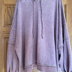 Easel Lavender Cowl Neck Sweater